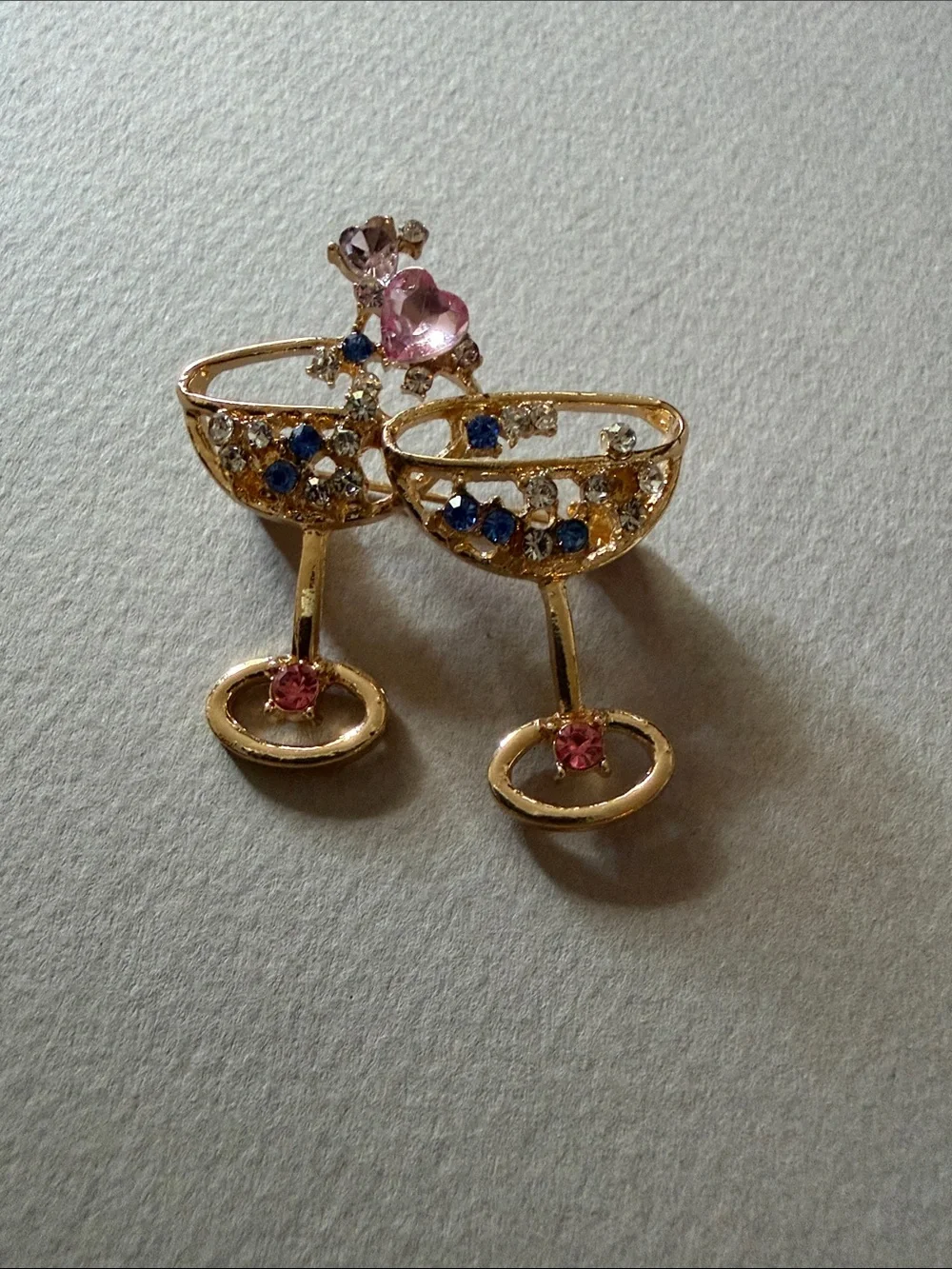 Cocktail Glass Brooches A1968